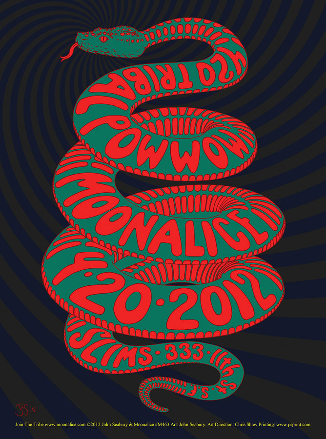 4/20/12 Moonalice poster by John Seabury