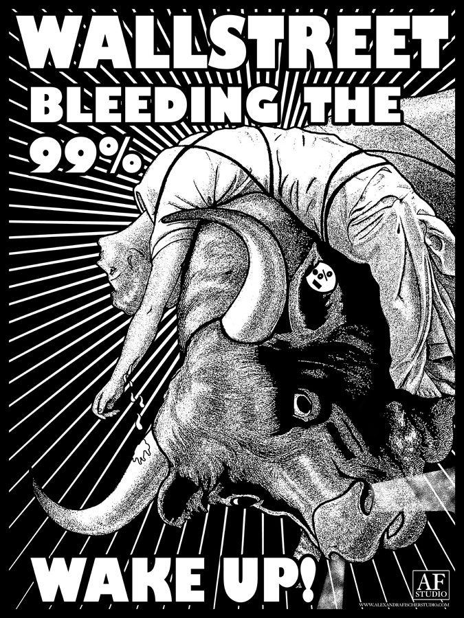 Occupy poster by Alex Fischer (silkscreen)