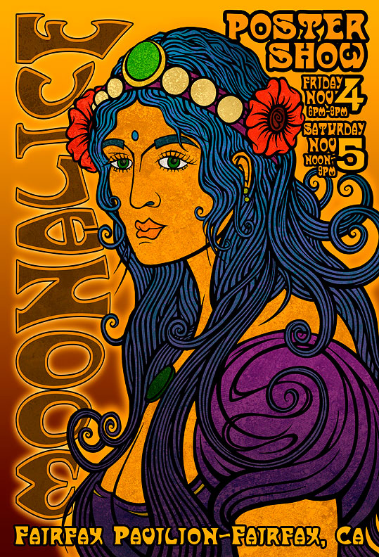 Moonalice Poster Show in Fairfax Pavilion - Nov 4th & 5th