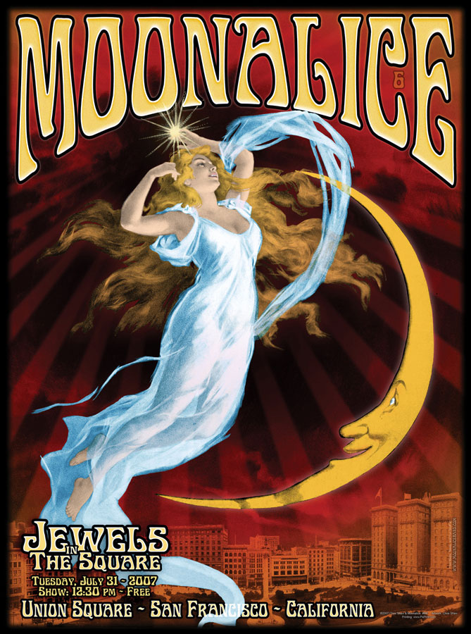 7/31/07 Moonalice poster by Chris Shaw