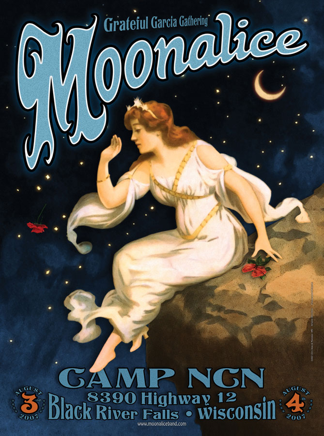 8/3-4/07 Moonalice poster by Chris Shaw
