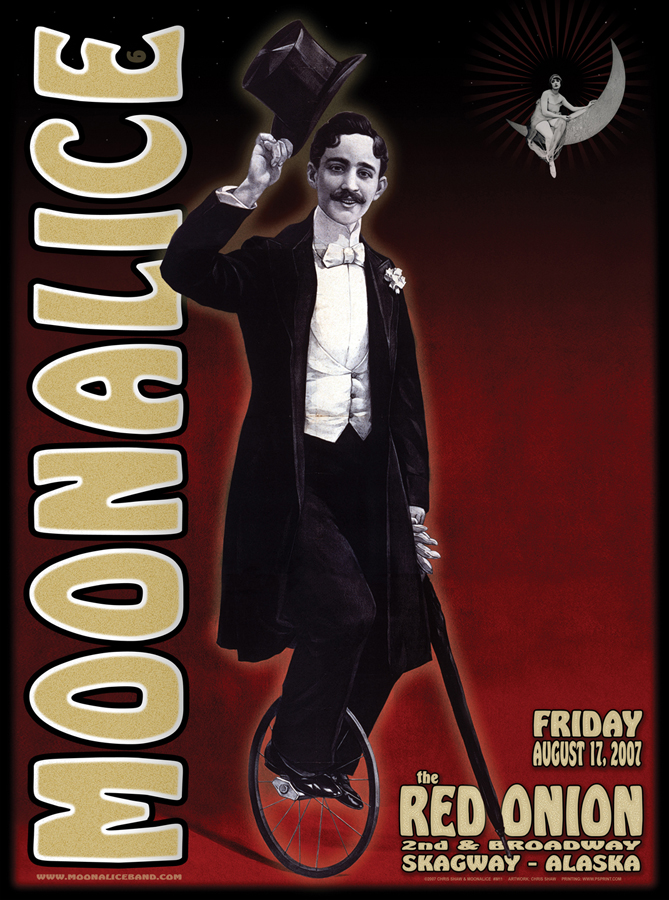 8/17/07 Moonalice poster by Chris Shaw