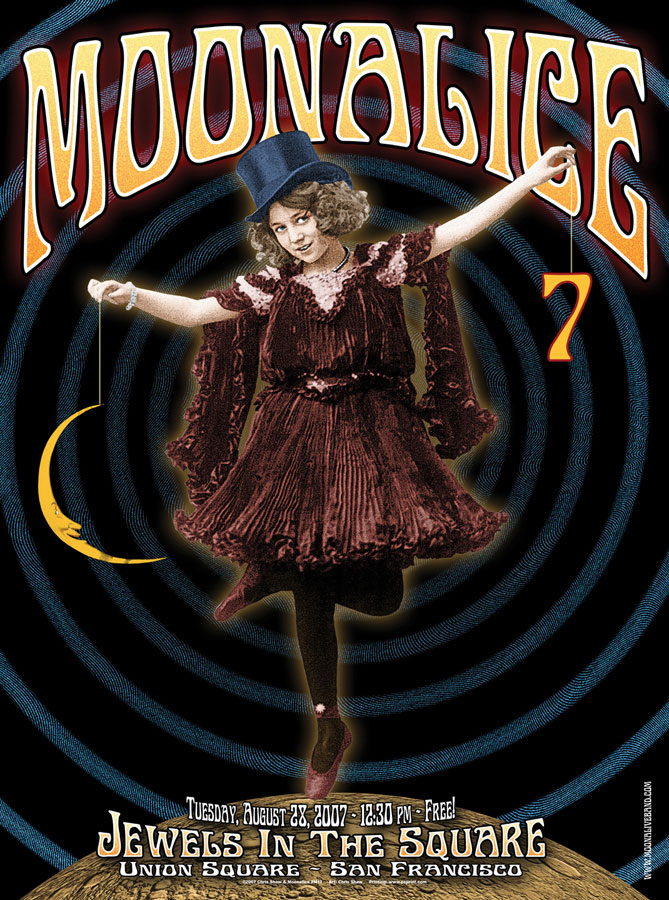 8/28/07 Moonalice poster by Chris Shaw