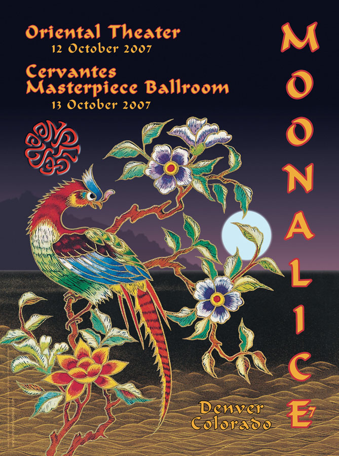 10/12-13/07 Moonalice poster by David Singer