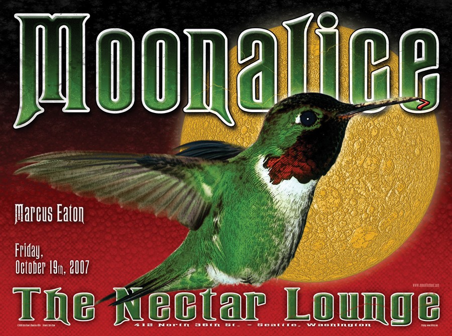 M24 › 10/19/07 The Nectar Lounge, Seattle, WA poster by Chris Shaw with Marcus Eaton