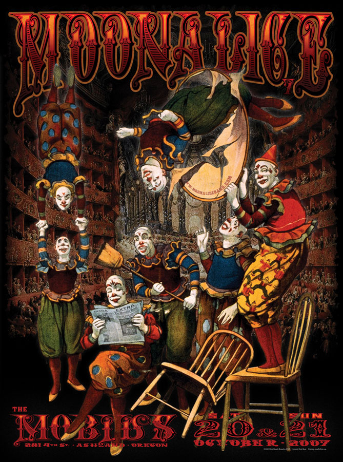 10/20-21/07 Moonalice poster by Chris Shaw