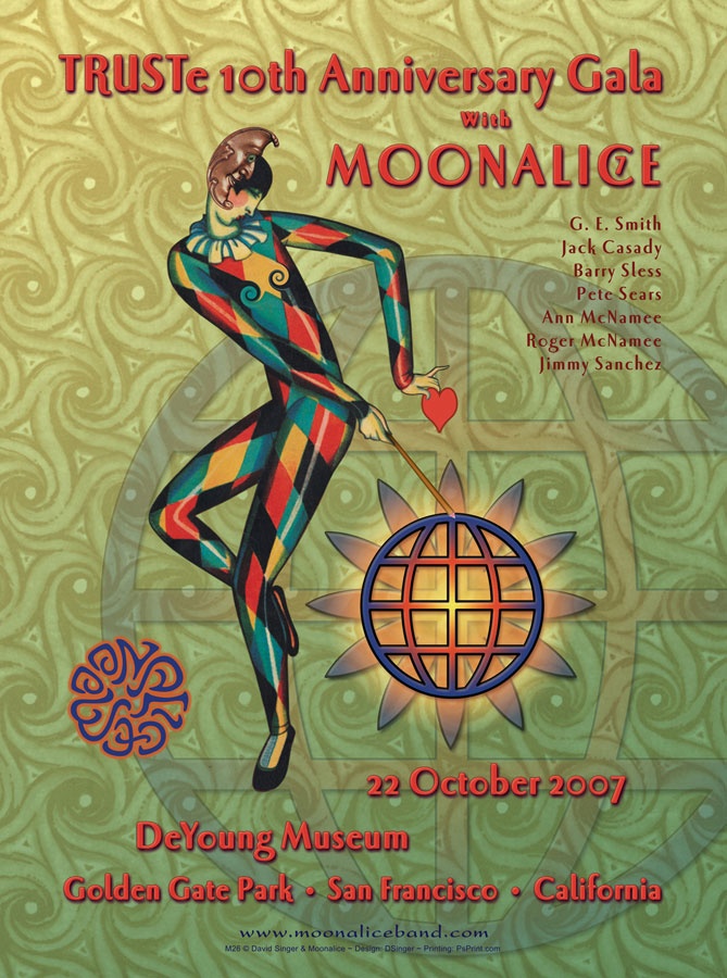 10/22/07 Moonalice poster by David Singer