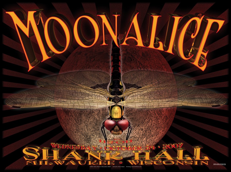 10/24/07 Moonalice poster by Chris Shaw