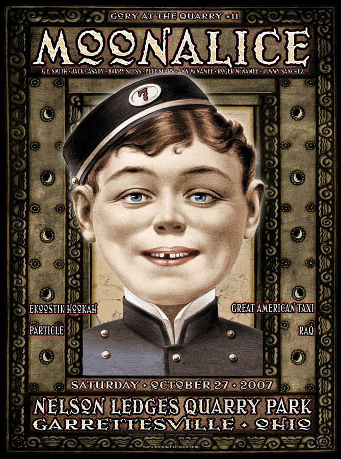 10/27/07 Moonalice poster by Chris Shaw
