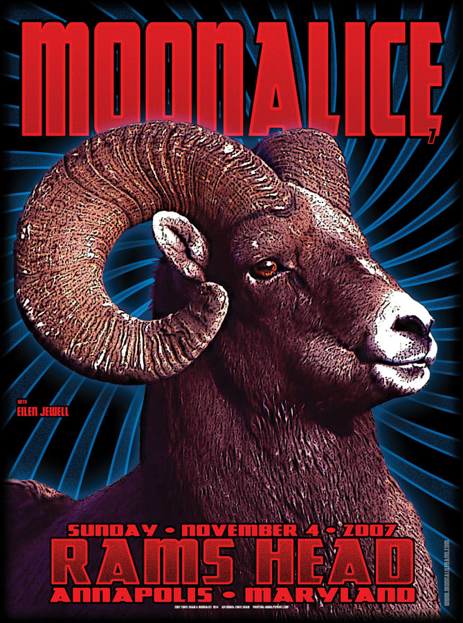 11/4/07 Moonalice poster by Chris Shaw