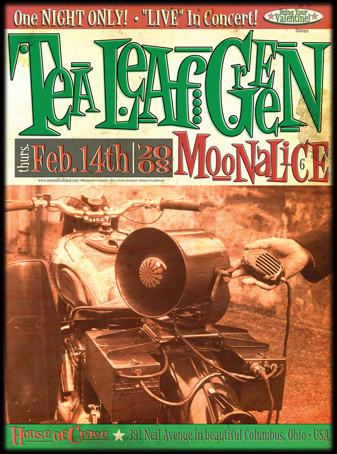 2/14/08 Moonalice poster by Ron Donovan