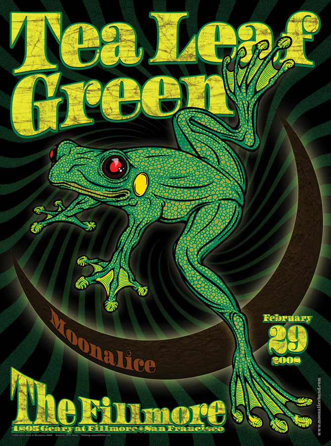 2/29/08 Moonalice poster by Chris Shaw