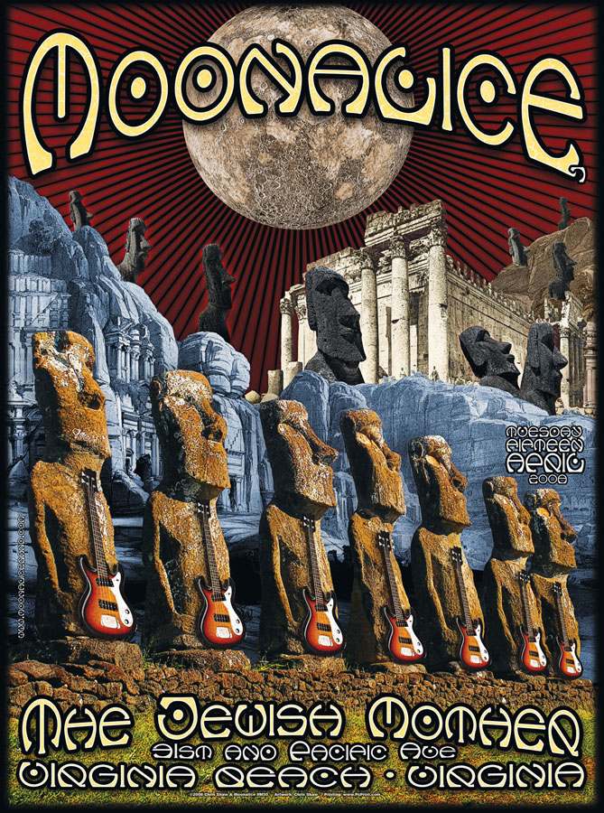 4/15/08 Moonalice poster by Chris Shaw
