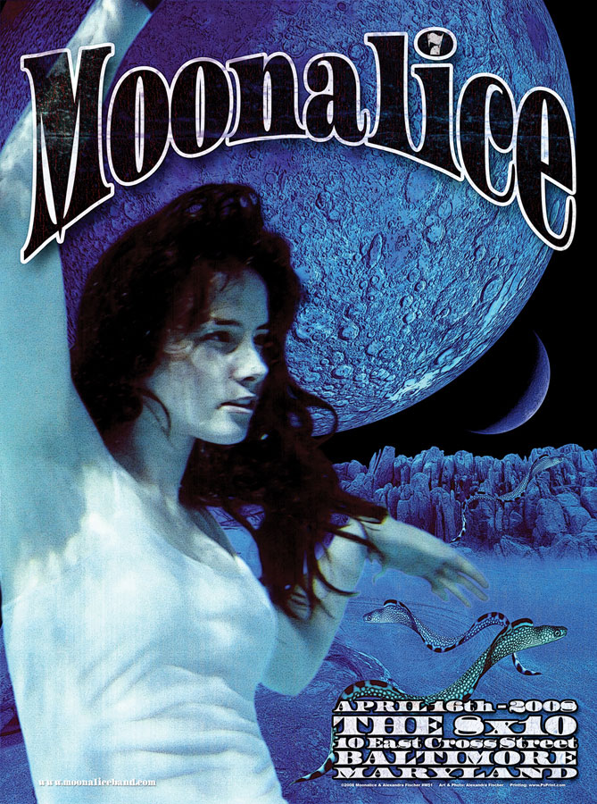 4/16/08 Moonalice poster by Alexandra Fischer