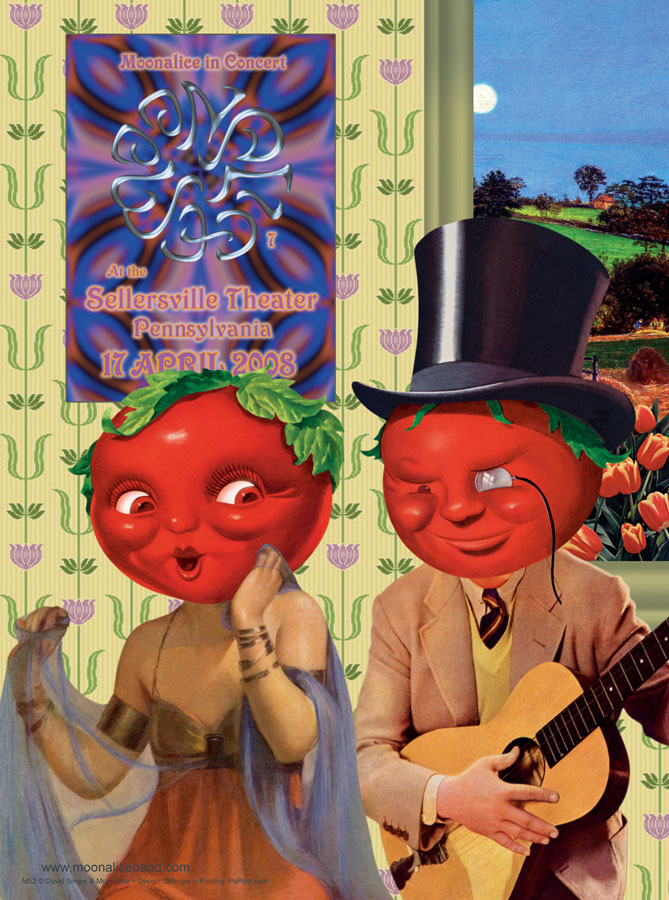 4/17/08 Moonalice poster by David Singer