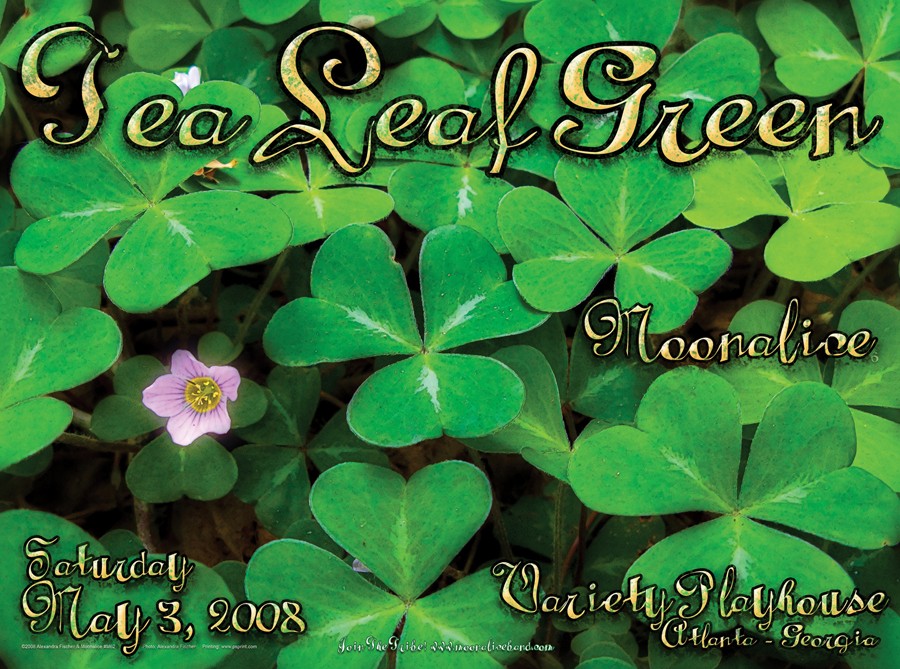 M62 › 5/3/08 Variety Playhouse, Atlanta, GA poster by Alexandra Fischer & Chris Shaw with Tea Leaf Green