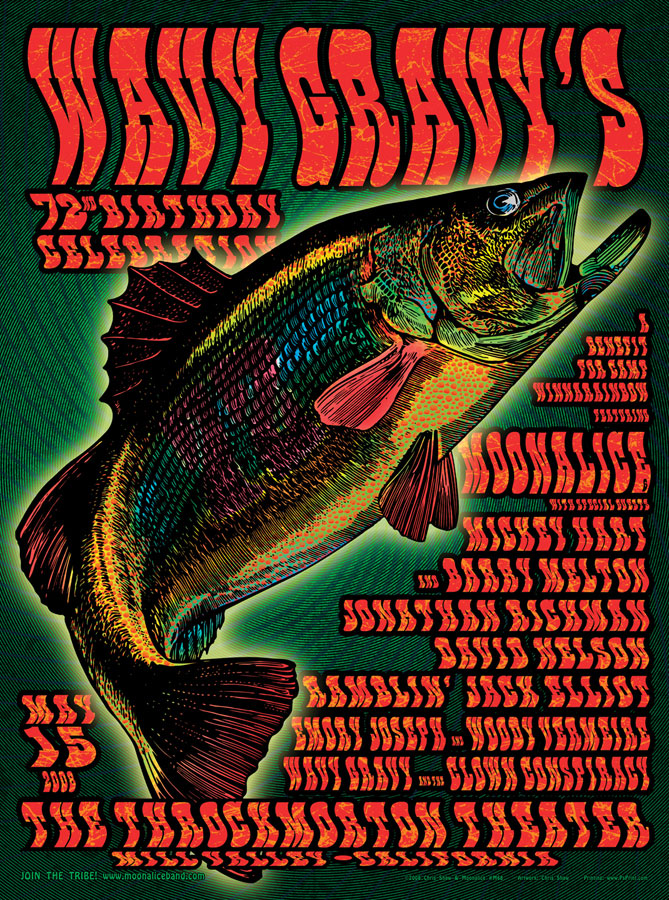 M68 › 5/15/08 Throck­mor­ton The­atre, Mill Val­ley, CA poster by Chris Shaw