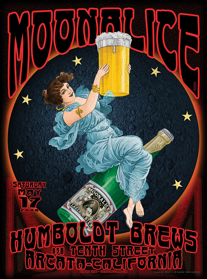 5/17/08 Moonalice poster by Chris Shaw