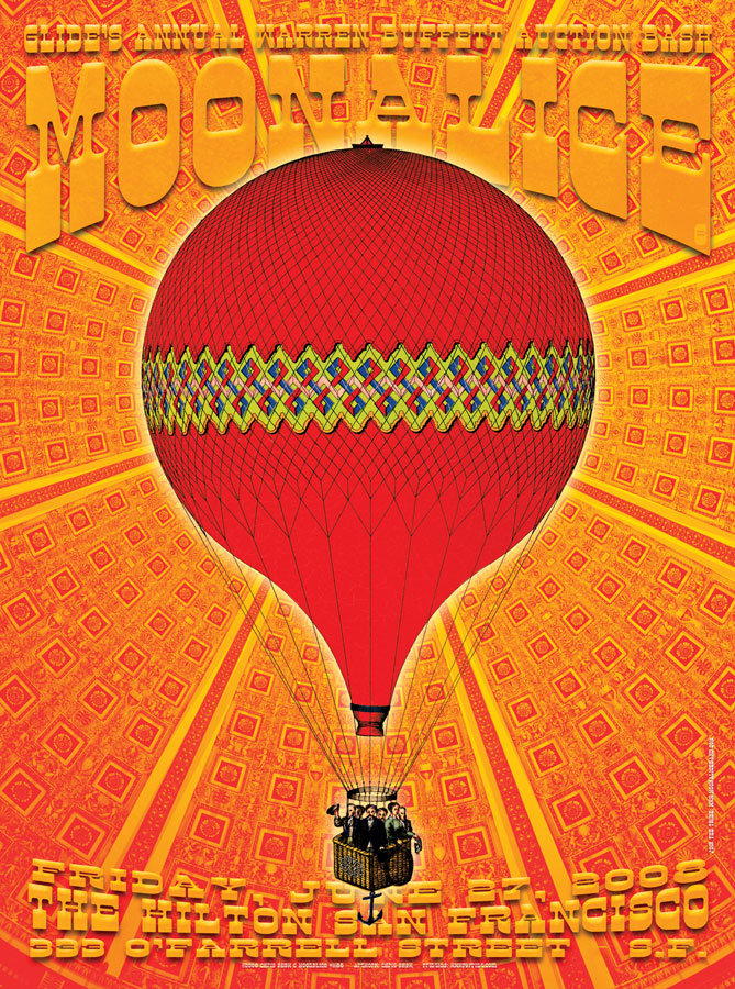 6/27/08 Moonalice poster by Chris Shaw