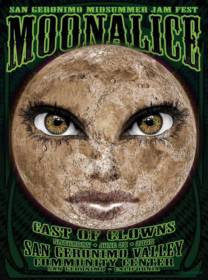 6/28/08 Moonalice poster by Chris Shaw