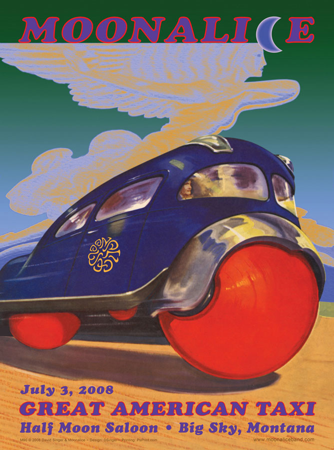 7/3/08 Moonalice poster by David Singer