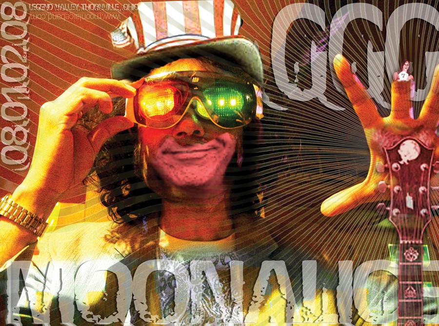 8/1/08 Moonalice poster by Ron Donovan