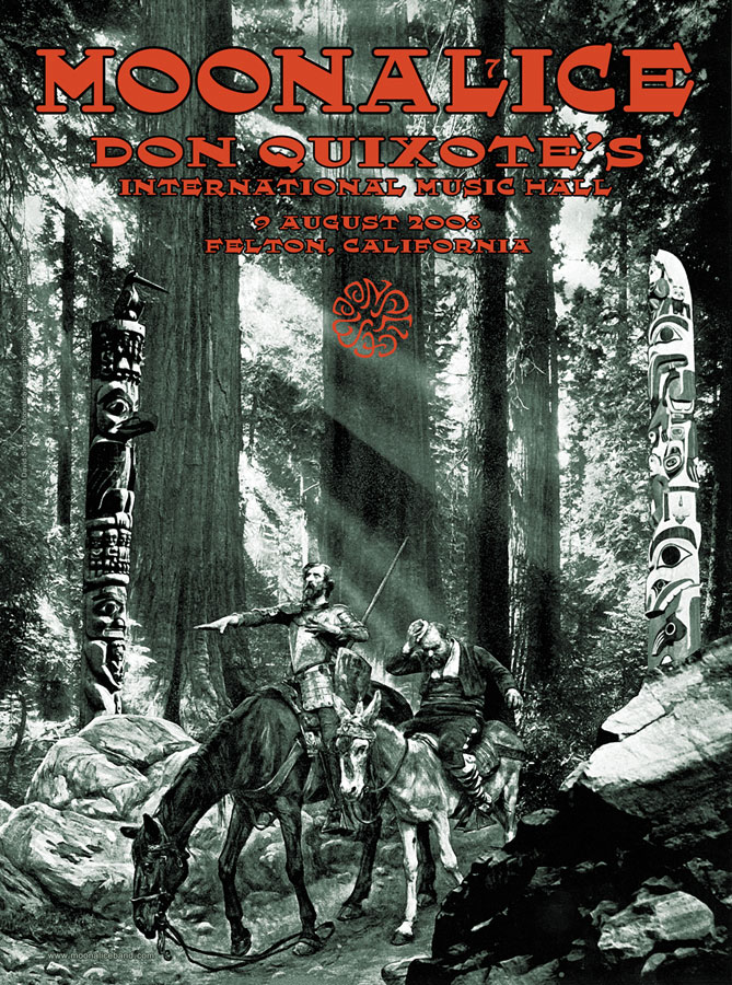 M99 › 8/9/08 Don Quixote’s, Felton CA poster by David Singer