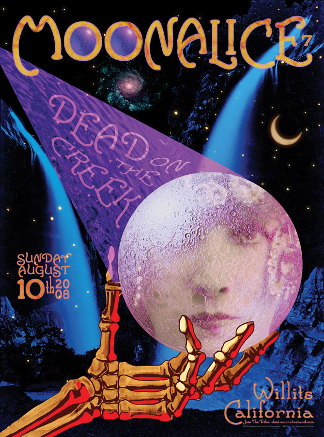 8/10/08 Moonalice poster by Alexandra Fischer