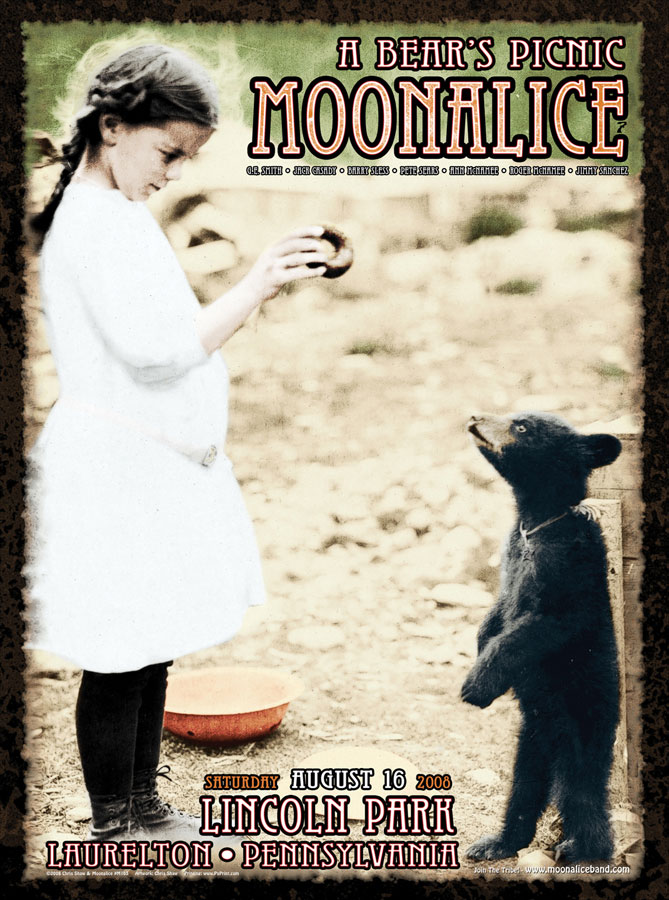 8/16/08 Moonalice poster by Chris Shaw