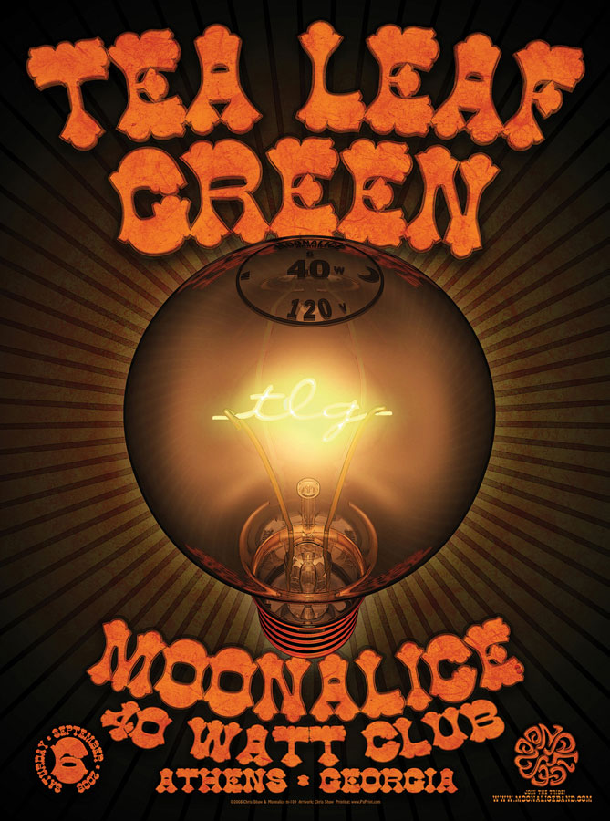 9/6/08 Moonalice poster by Chris Shaw
