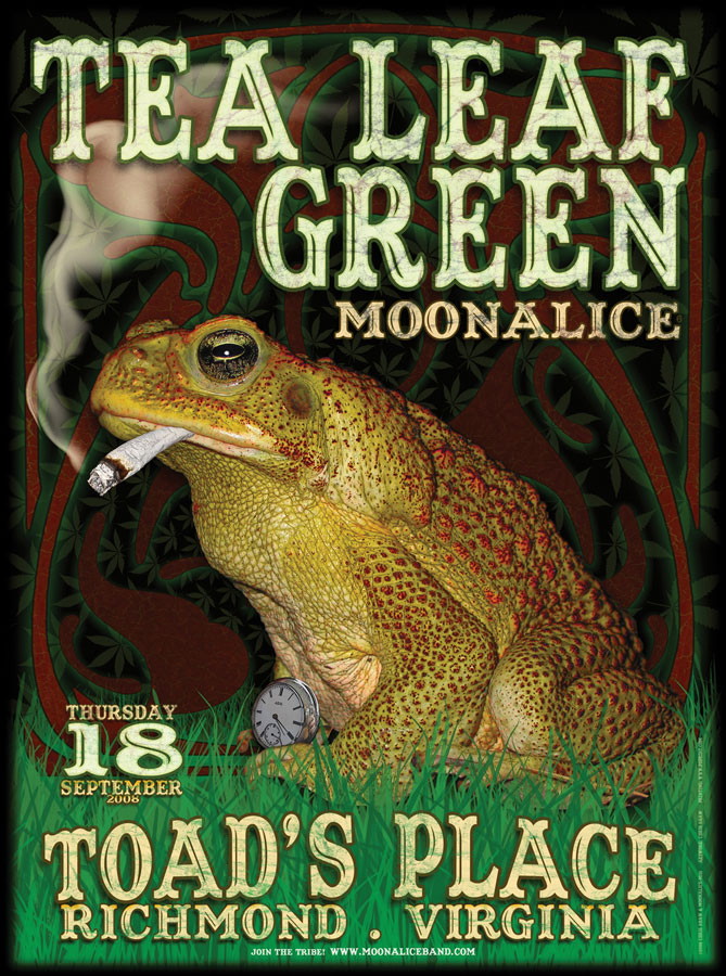 9/18/08 Moonalice poster by Chris Shaw