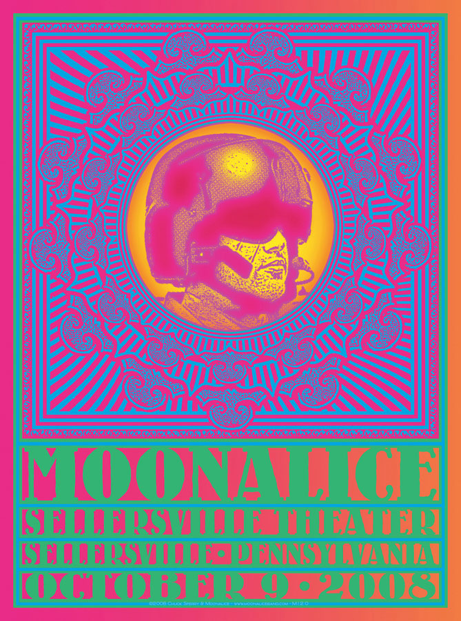 10/9/08 Moonalice poster by Chuck Sperry