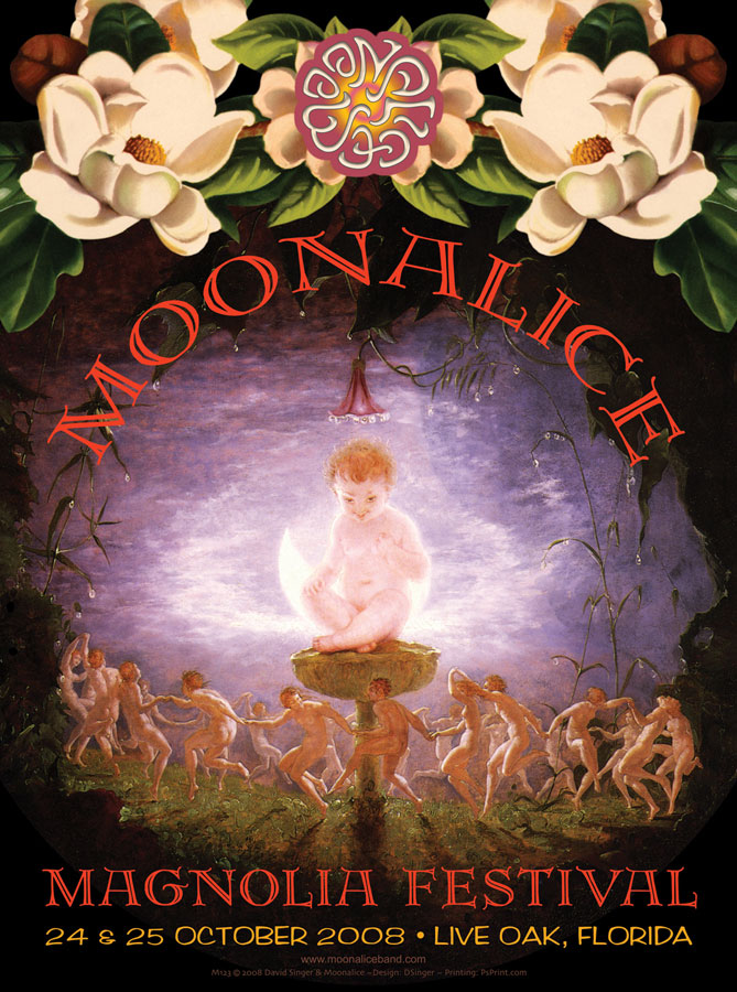 10/24-25/08 Moonalice poster by David Singer