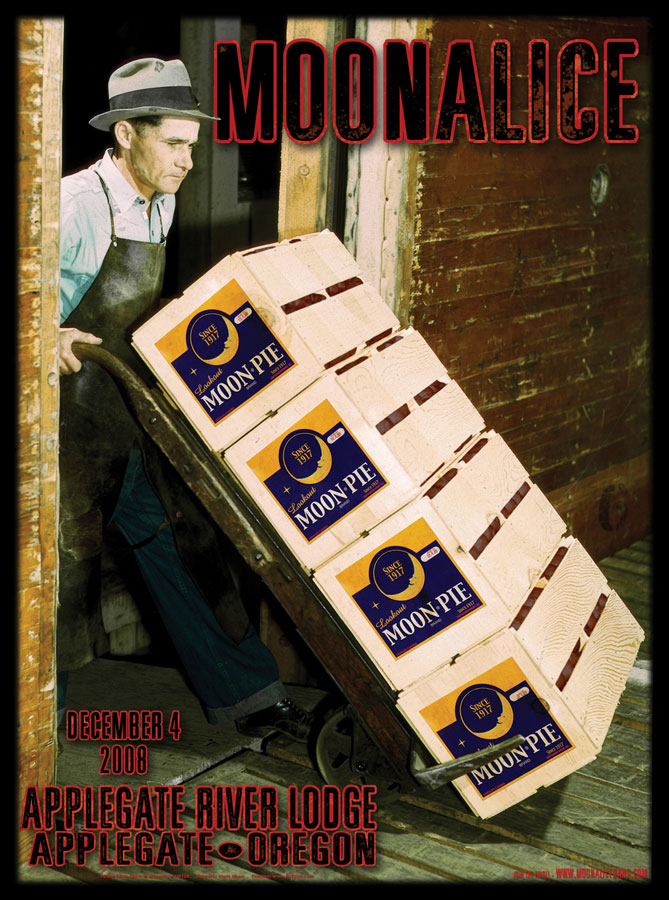 12/4/08 Moonalice poster by Chris Shaw