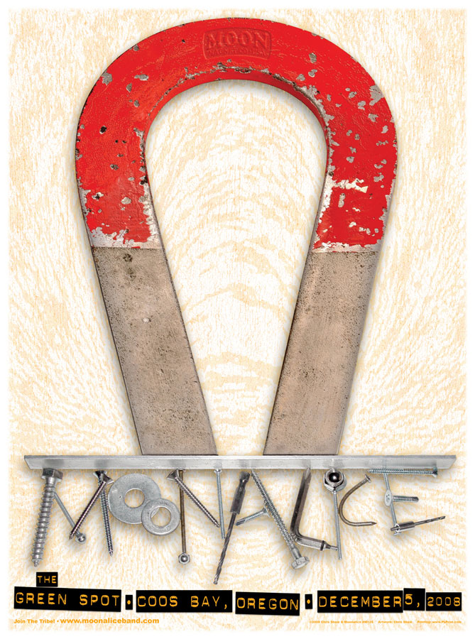 12/5/08 Moonalice poster by Chris Shaw