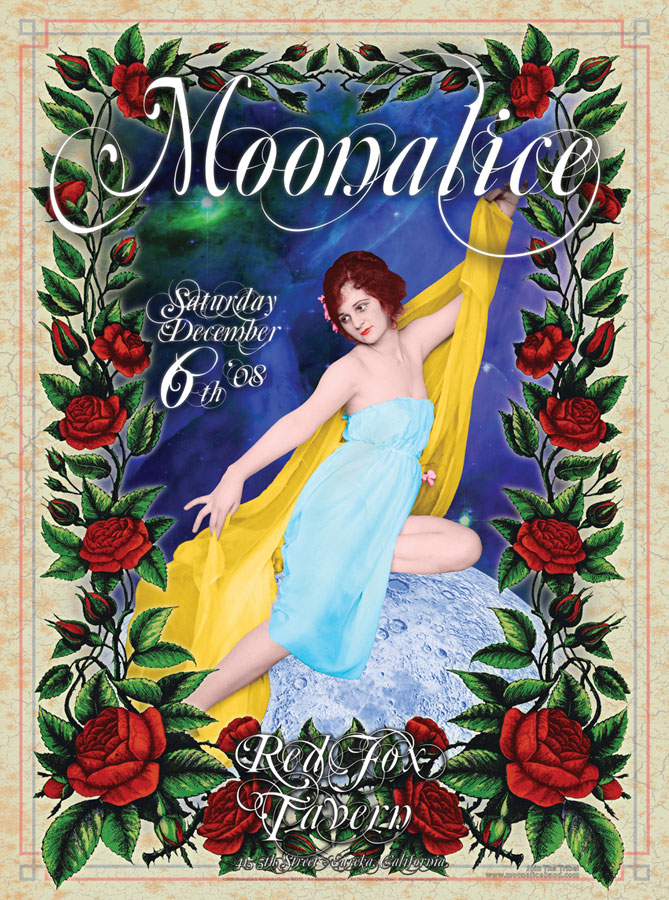 12/06/08 Moonalice poster by Alexandra Fischer