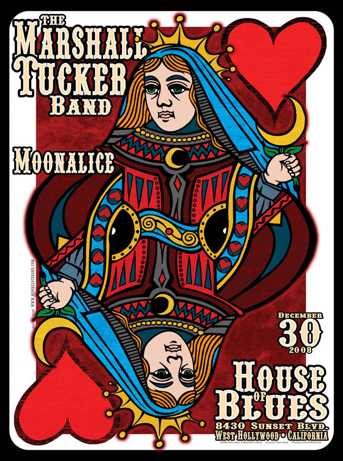 M132 › 12/30/08 House of Blues, West Hollywood, CA poster by Chris Shaw