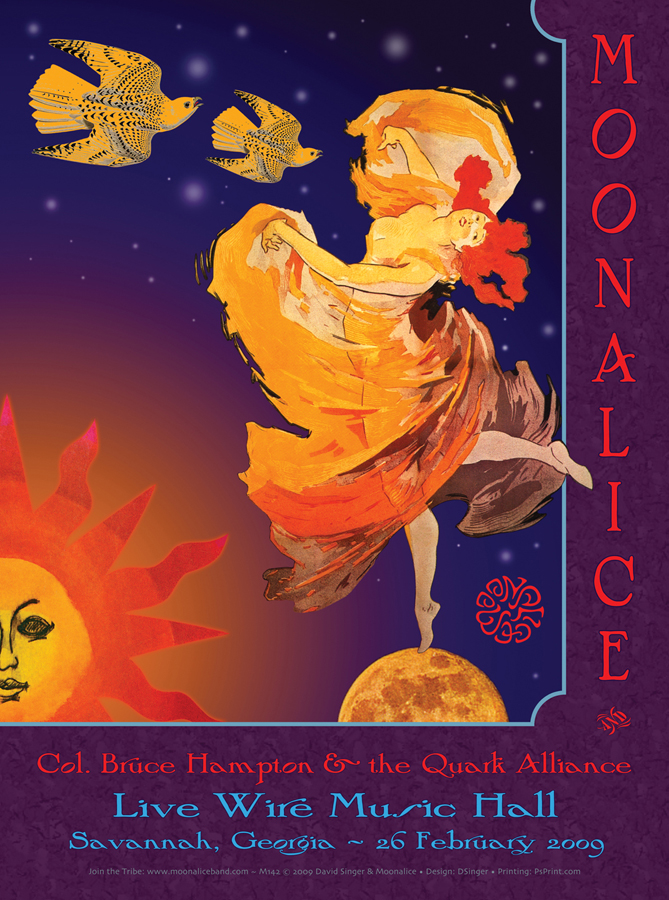 2/26/09 Moonalice poster by David Singer