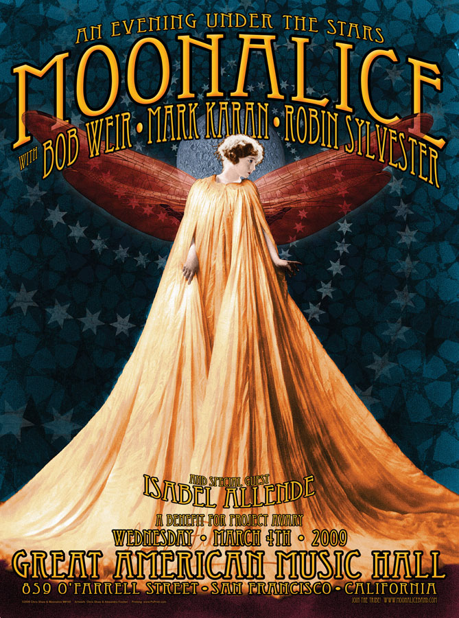 3/4/09 Moonalice poster by Chris Shaw
