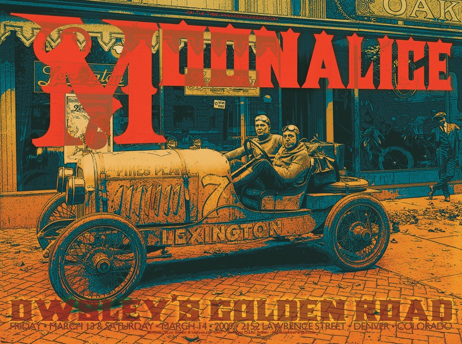 M147 › 3/14/09 Owsley’s Golden Road, Denver, CO poster by Chuck Sperry