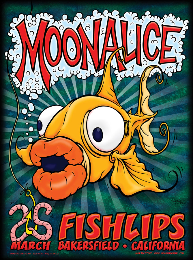 M149 › 3/25/09 Fishlips, Bakersfield, CA poster by Chris Shaw