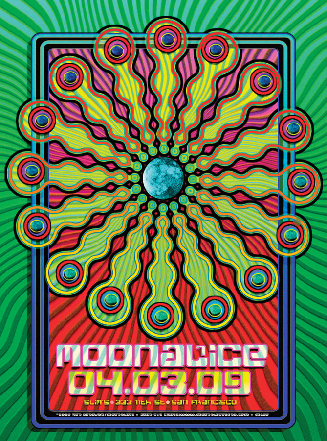 4/3/09 Moonalice poster by Ron Donovan