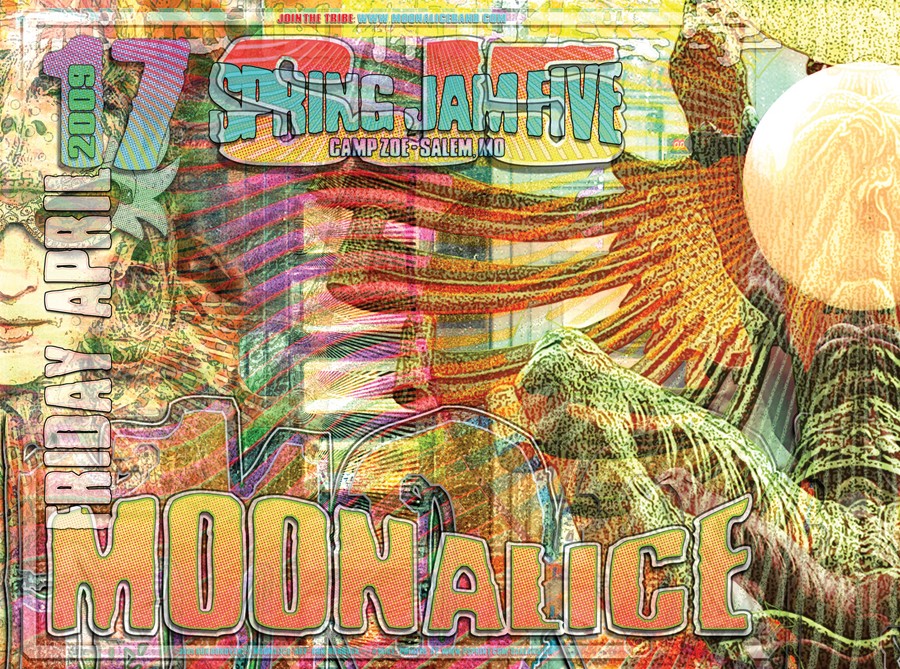 4/17/09 Moonalice poster by Ron Donovan