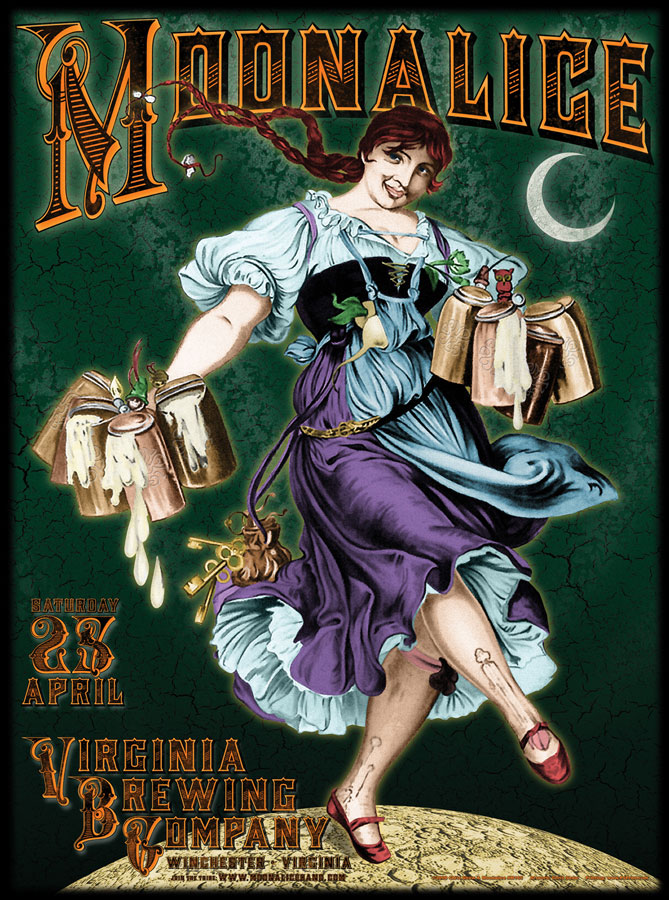 4/25/09 Moonalice poster by Chris Shaw