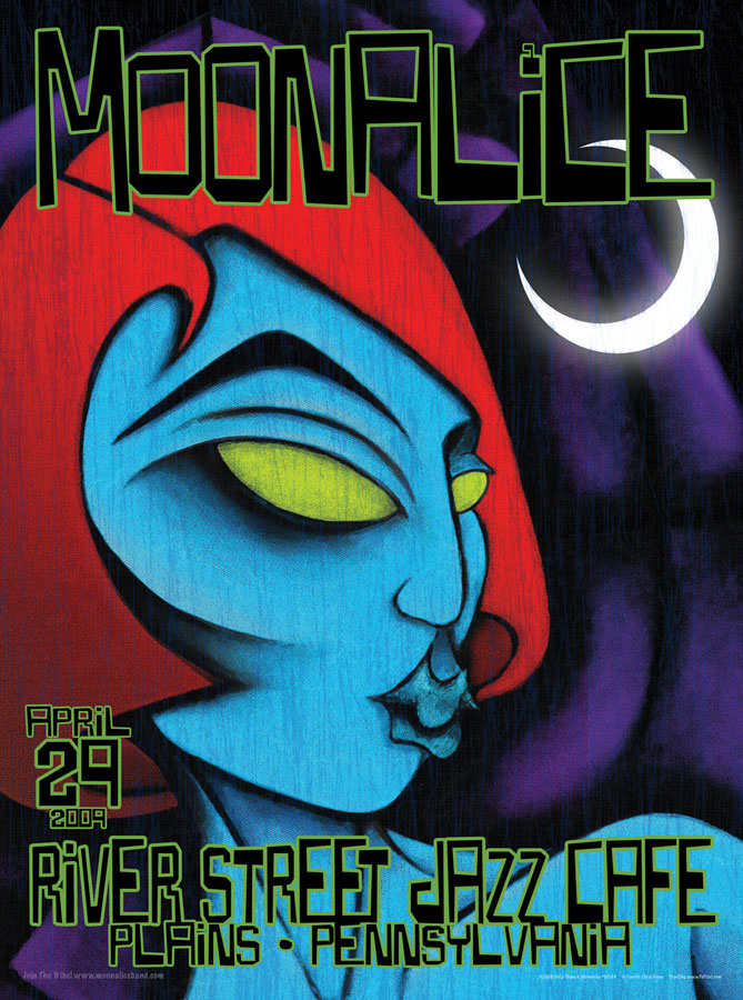 4/29/09 Moonalice poster by Chris Shaw