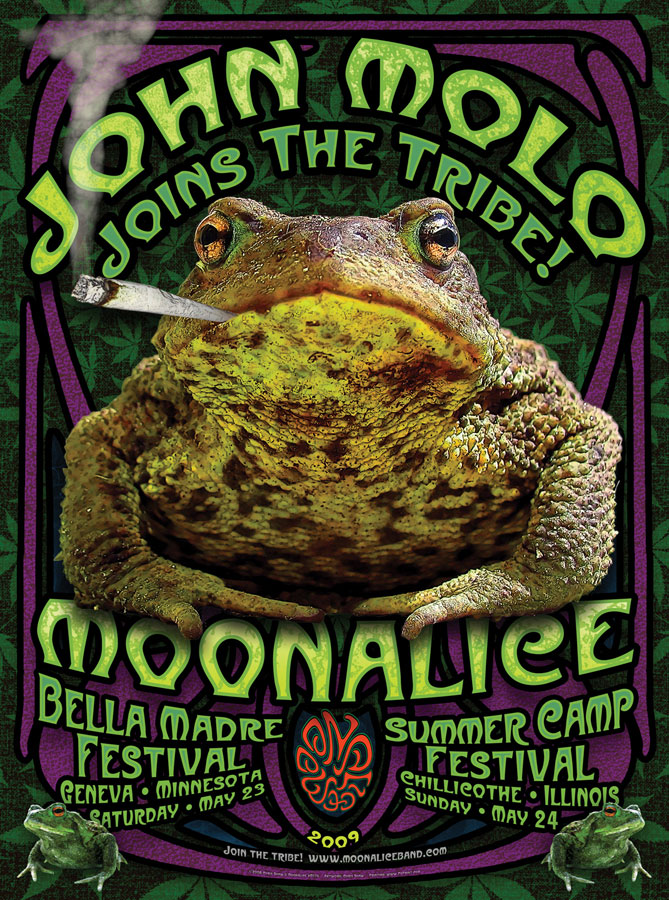 M176 › 5/23-24/09 Commemorative John Molo Joins the Tribe poster by Chris Shaw