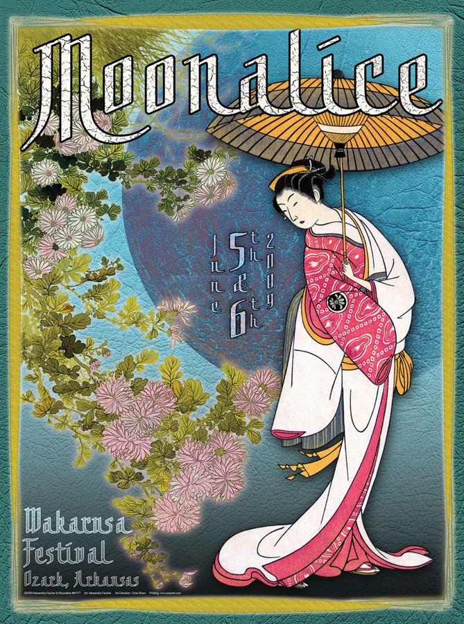 6/5-6/09 Moonalice poster by Alexandra Fischer