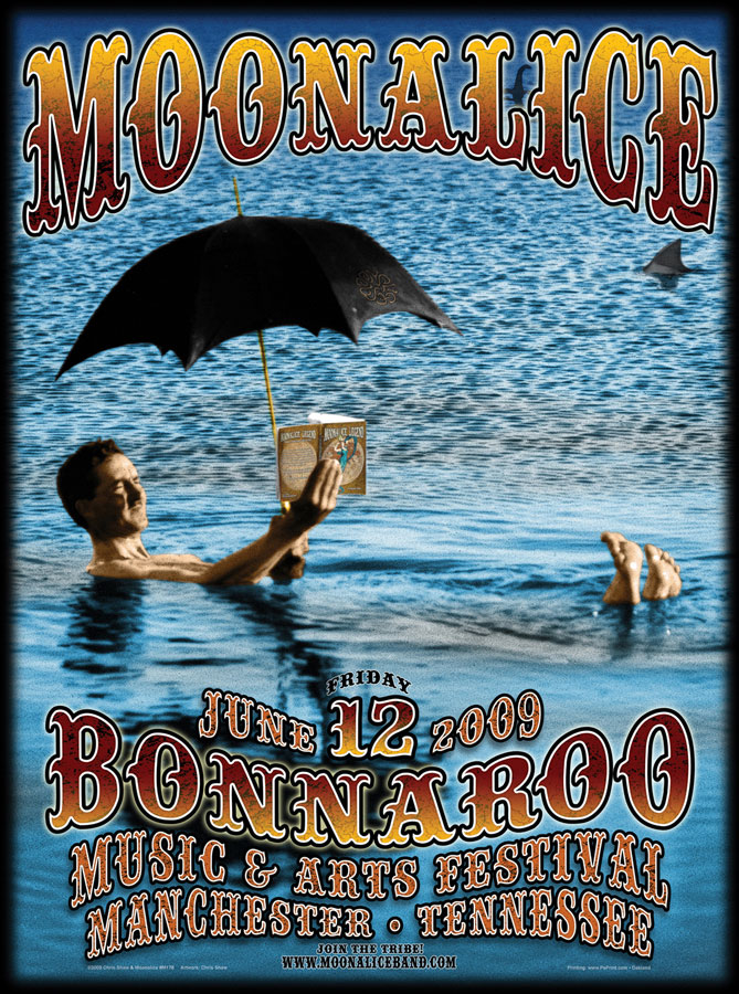 M178 › 6/12/09 Bonnaroo Festival, Manchester, TN poster by Chris Shaw