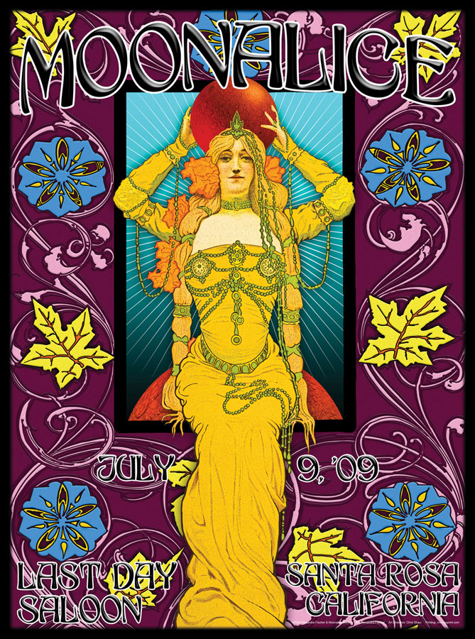 7/9/09 Moonalice poster by Alexandra Fischer