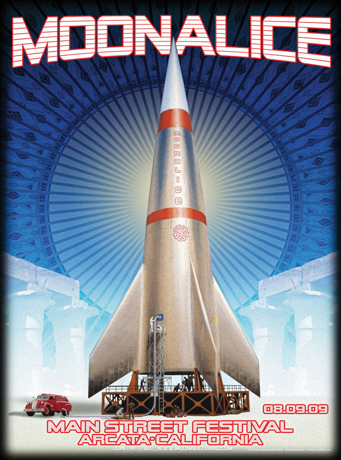 8/9/09 Moonalice poster by Chris Shaw
